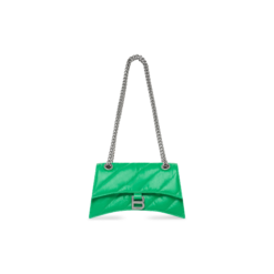 WOMEN'S CRUSH SMALL CHAIN BAG QUILTED IN BRIGHT GREEN