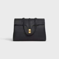 MEDIUM SOFT 16 BAG IN SUPPLE GRAINED CALFSKIN BLACK