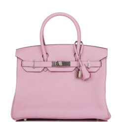 Hermès Birkin 30 Mauve Sylvestre Clemence Palladium Hardware