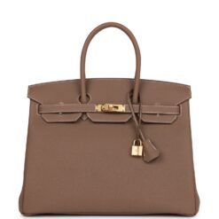 Hermès Birkin 35 Etoupe Togo Gold Hardware