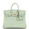 Hermès Birkin 25 Vert D'Eau Matte Alligator Gold Hardware