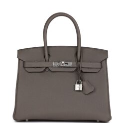 Hermès Birkin 30 Etain Togo Palladium Hardware