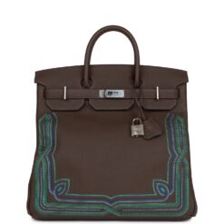 Hermès Western HAC Birkin 40 Ebene Togo Palladium Hardware