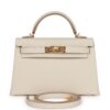 Hermès Kelly Sellier 20 Craie Epsom Gold Hardware